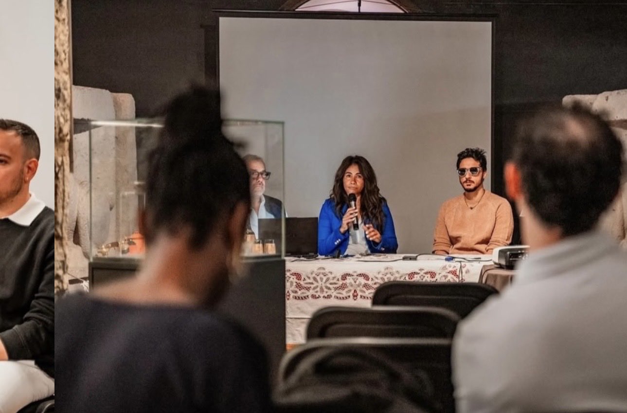 At a conference